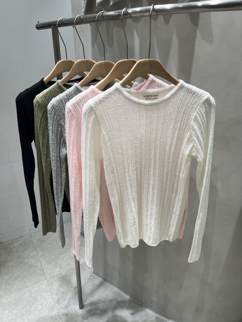EVERCOMMERCE METICULOUSLY DESIGNED東大門實拍女裝新品時尚針織衫馬海毛EVERCOMMERCE METICULOUSLY DESIGNED針織衫