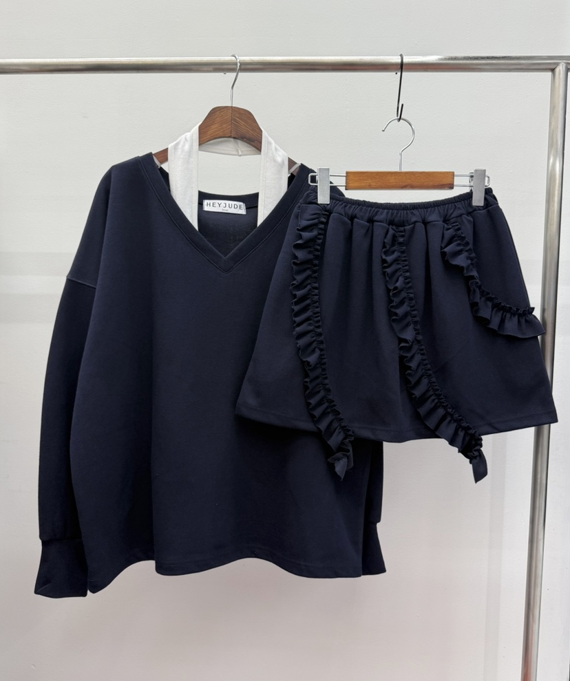 HEYJUDE韓國直郵女士新品推薦熱賣時尚人氣休閑真品套裝HEYJUDE套裝圖色2