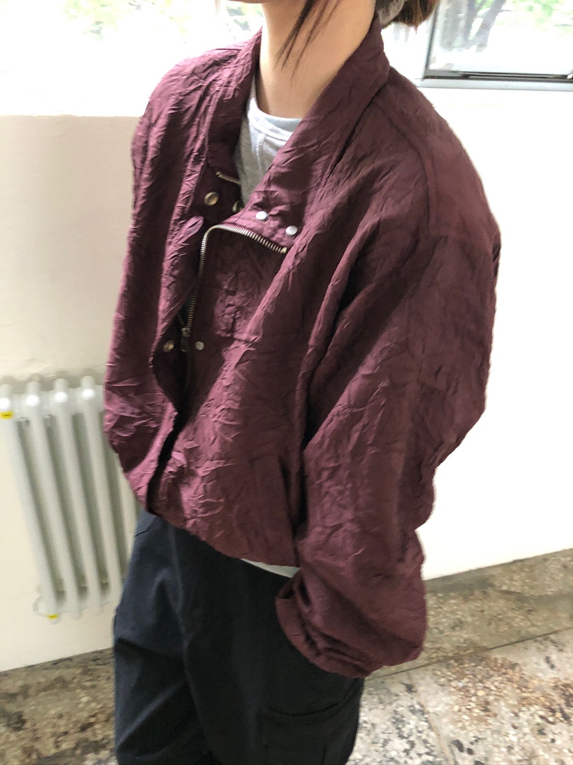 UNBOUND韓國代購女裝新品真品時尚推薦人氣熱賣休閑夾克褶皺UNBOUND夾克