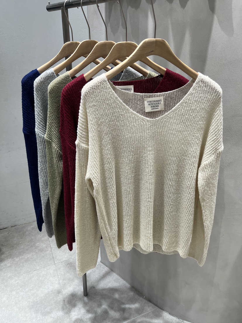 EVERCOMMERCE METICULOUSLY DESIGNED韓國直郵女裝新品人氣針織衫馬海毛EVERCOMMERCE METICULOUSLY DESIGNED針織衫