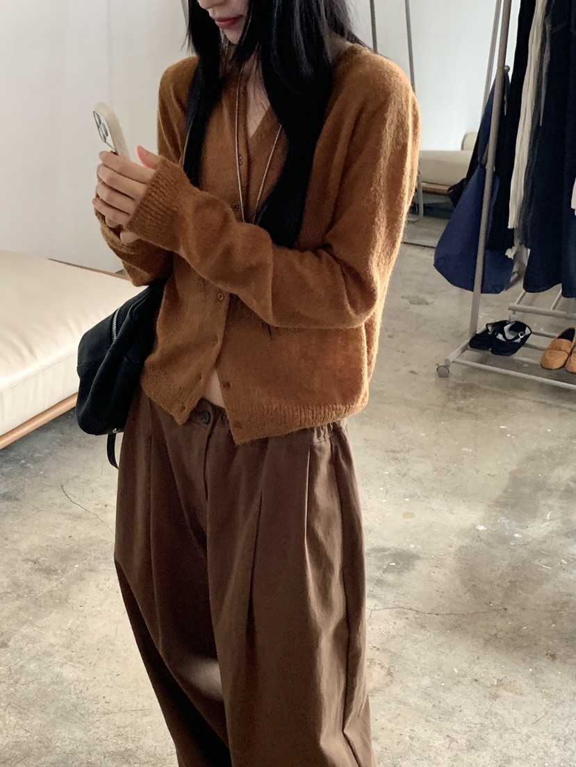 LOGARDEN東大門直郵女士新款時尚真品熱賣推薦針織衫馬海毛LO GARDEN針織衫