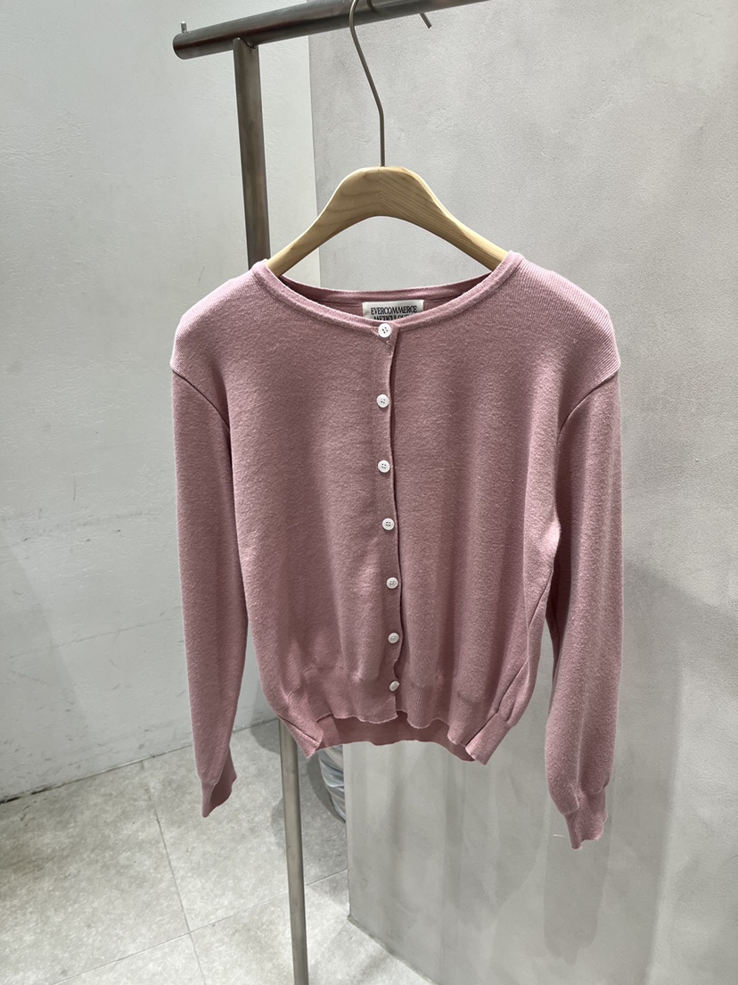 EVERCOMMERCE METICULOUSLY DESIGNED韓國直郵女士新品時尚針織衫開衫條紋EVERCOMMERCE METICULOUSLY DESIGNED針織衫圖色6