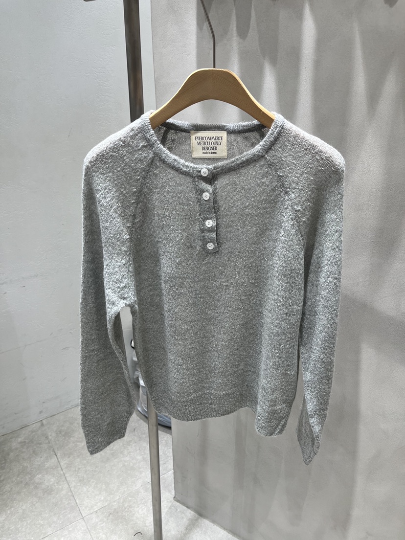 EVERCOMMERCE METICULOUSLY DESIGNED東大門實拍女士新款休閑針織衫馬海毛EVERCOMMERCE METICULOUSLY DESIGNED針織衫圖色4