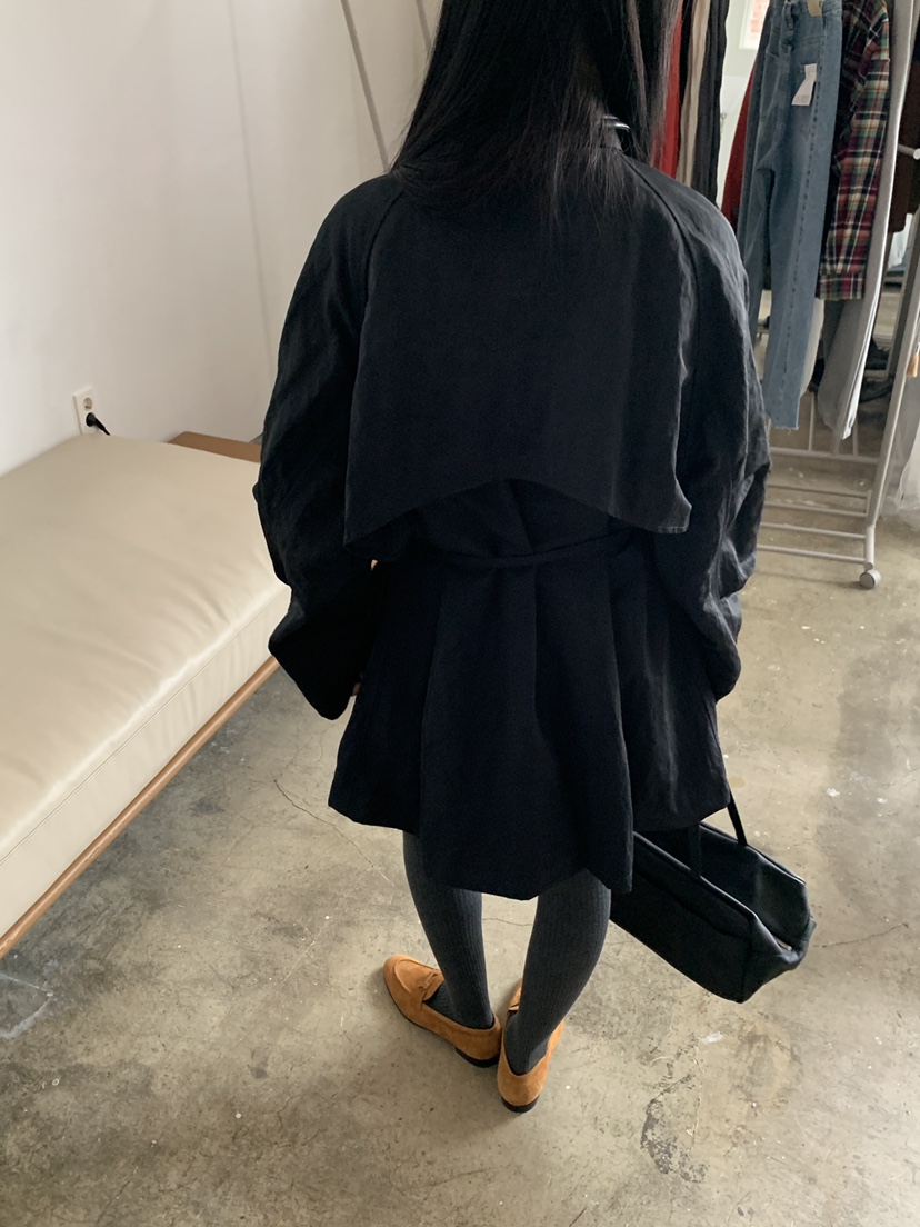 LOGARDEN韓國直郵女裝新款休閑熱賣真品推薦時尚長款風衣LO GARDEN長款風衣
