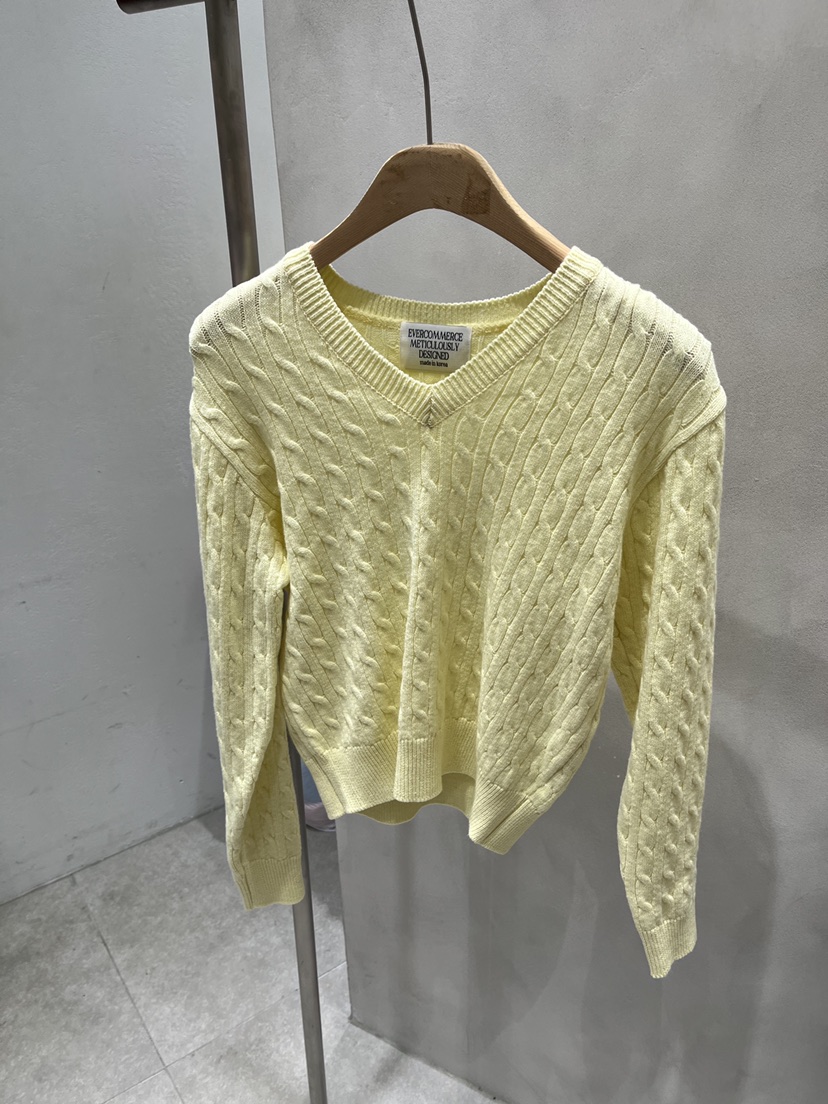 EVERCOMMERCE METICULOUSLY DESIGNED東大門直郵女士新款人氣針織衫棉質EVERCOMMERCE METICULOUSLY DESIGNED針織衫圖色2