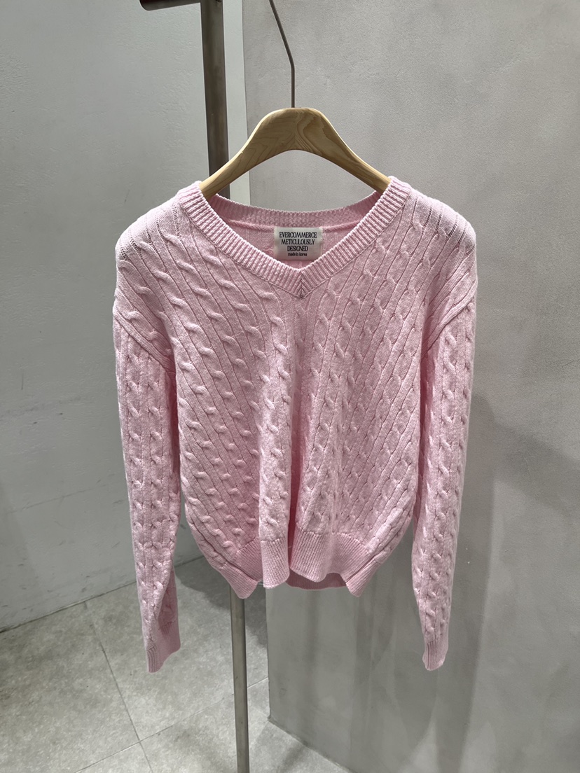 EVERCOMMERCE METICULOUSLY DESIGNED東大門直郵女士新款人氣針織衫棉質EVERCOMMERCE METICULOUSLY DESIGNED針織衫圖色5