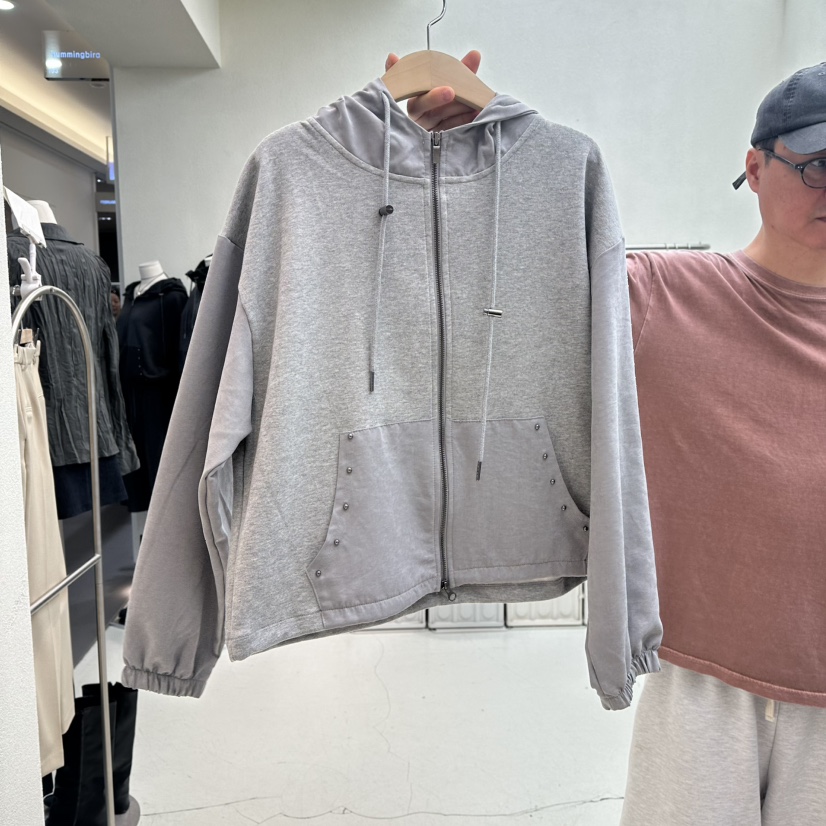 HUMMING BIRD東大門直郵女裝新品人氣真品衛衣連帽衫撞色HUMMING BIRD衛衣圖色2