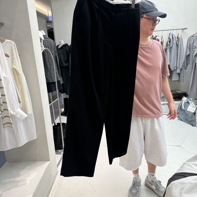 HUMMING BIRD韓國直郵女裝新品熱賣推薦休閑真品休閑褲褶裥HUMMING BIRD休閑褲圖色4黑色