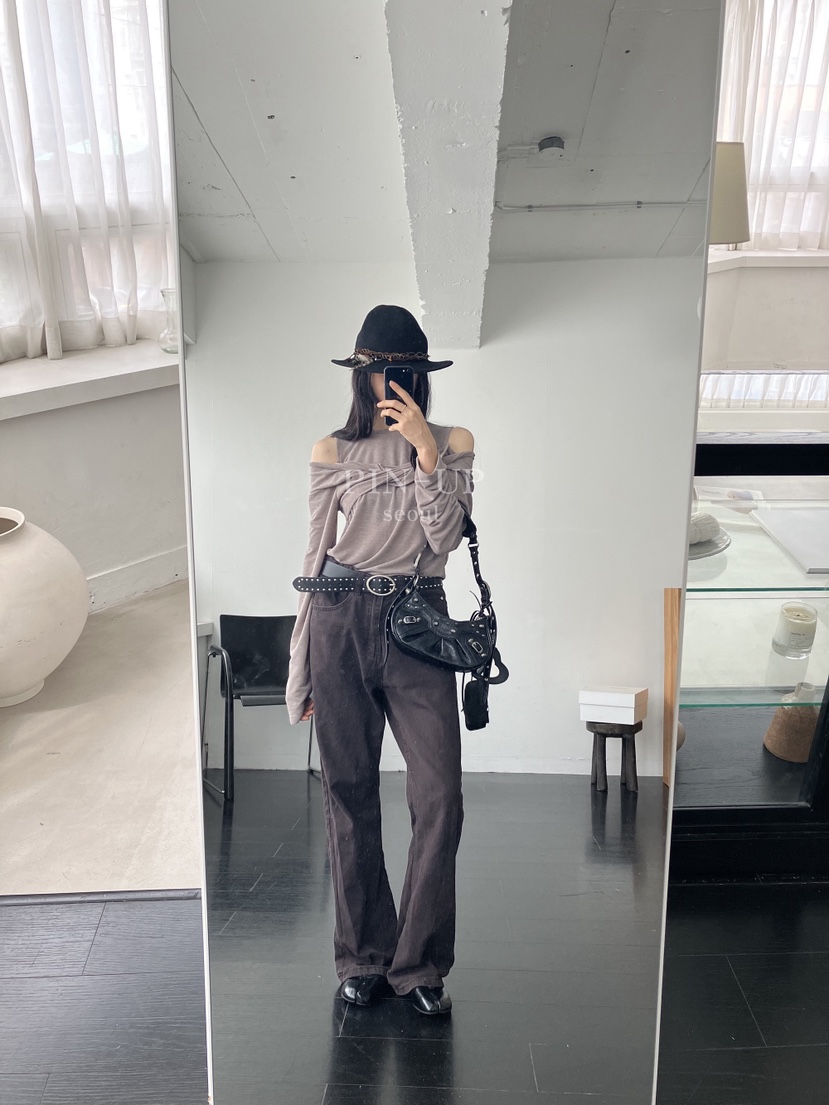 PIN-UP韓國直郵女裝新品人氣休閑熱賣真品時尚推薦長袖T恤PIN-UP長袖T恤