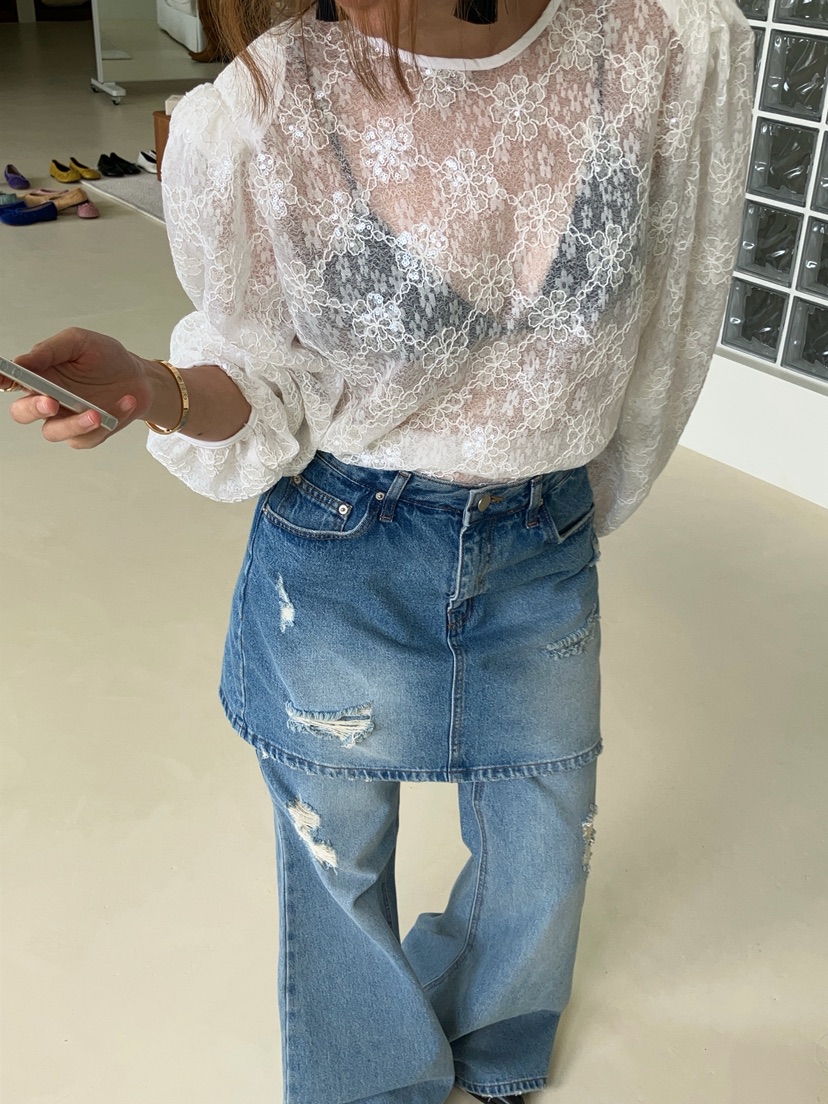 MADE-P東大門直郵女裝新品推薦熱賣真品人氣休閑襯衫蕾絲衫MADE-P襯衫/蕾絲衫