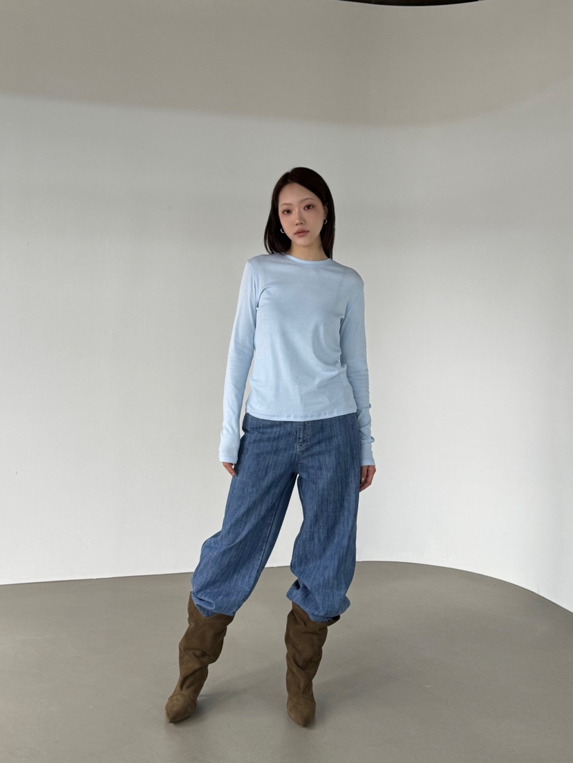LE ETOILE東大門代購女裝新品熱賣人氣休閑真品長袖T恤長款Le etoile長袖T恤