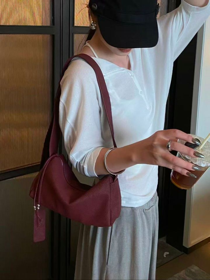 TROUVAILLE韓國直郵女士新款推薦時尚真品人氣單肩斜跨包TROUVAILLE單肩/斜跨包圖色3