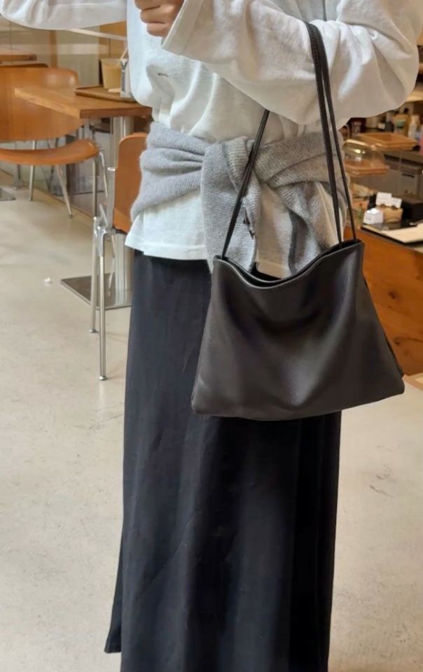TROUVAILLE東大門直郵女裝新款人氣單肩斜跨包絨面革牛皮TROUVAILLE單肩/斜跨包