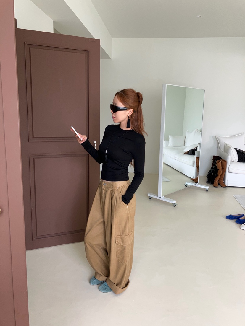 MADE-P韓國直郵女士新款真品時尚人氣休閑熱賣推薦休閑褲MADE-P休閑褲