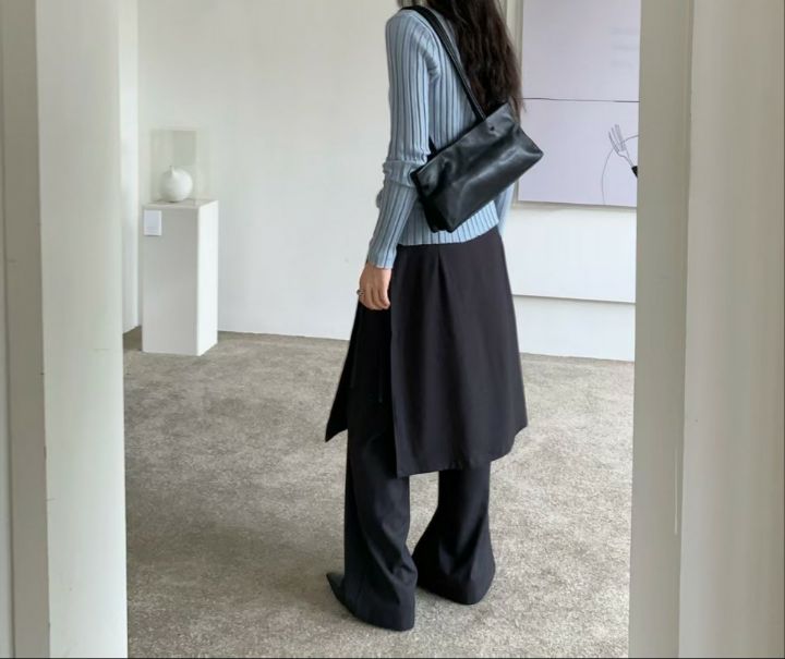 TROUVAILLE東大門實拍女士新品休閑推薦人氣單肩斜跨包羊皮TROUVAILLE單肩/斜跨包