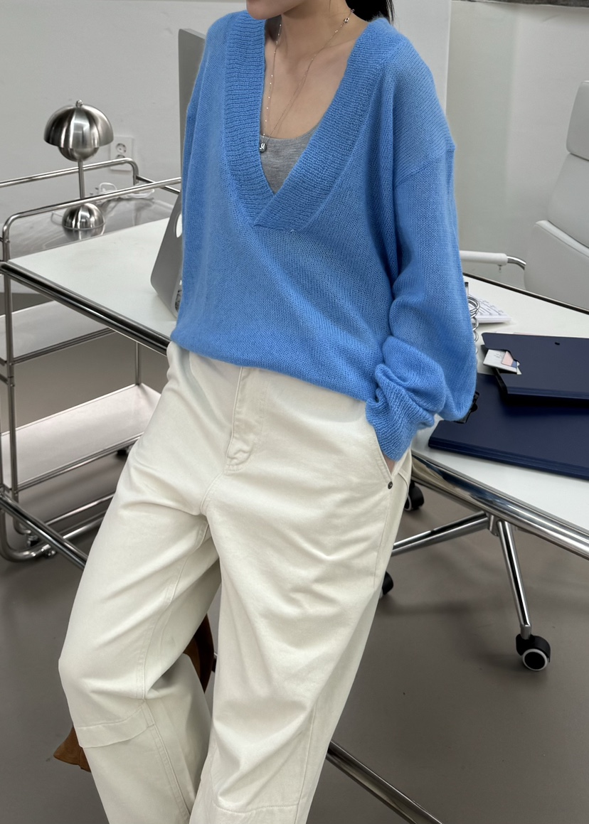 LE ETOILE東大門實拍女士新品推薦真品人氣針織衫V領深VLe etoile針織衫