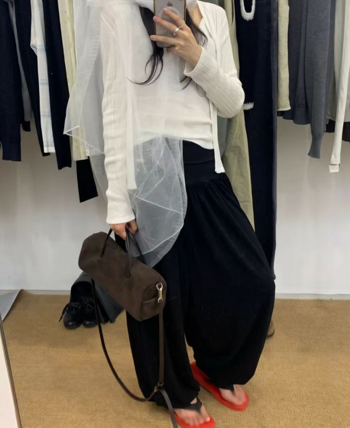TROUVAILLE東大門直郵女裝新品時尚單肩斜跨包絨面革牛皮TROUVAILLE單肩/斜跨包