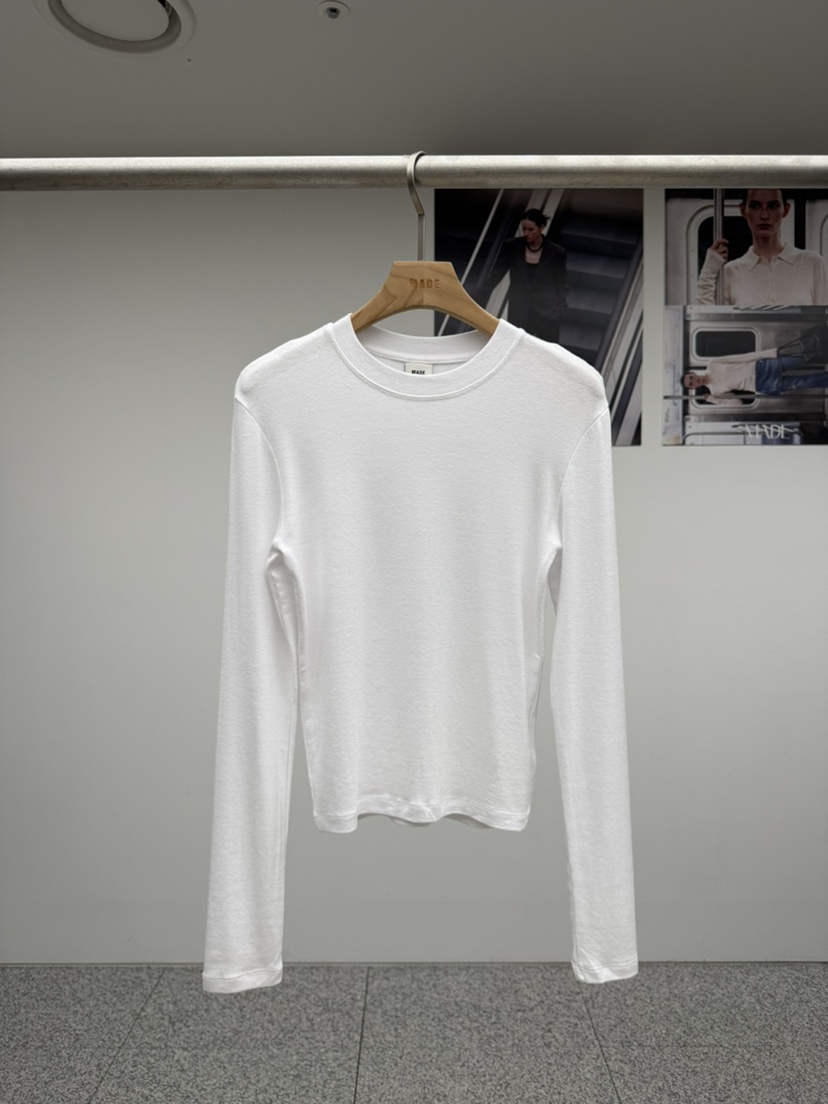 MADE-P東大門代購女士新品熱賣時尚真品推薦休閑長袖T恤MADE-P長袖T恤圖色2