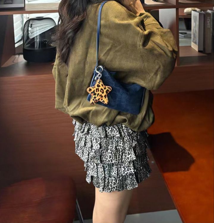 TROUVAILLE韓國代購女裝新品真品熱賣時尚單肩斜跨包牛皮絨TROUVAILLE單肩/斜跨包