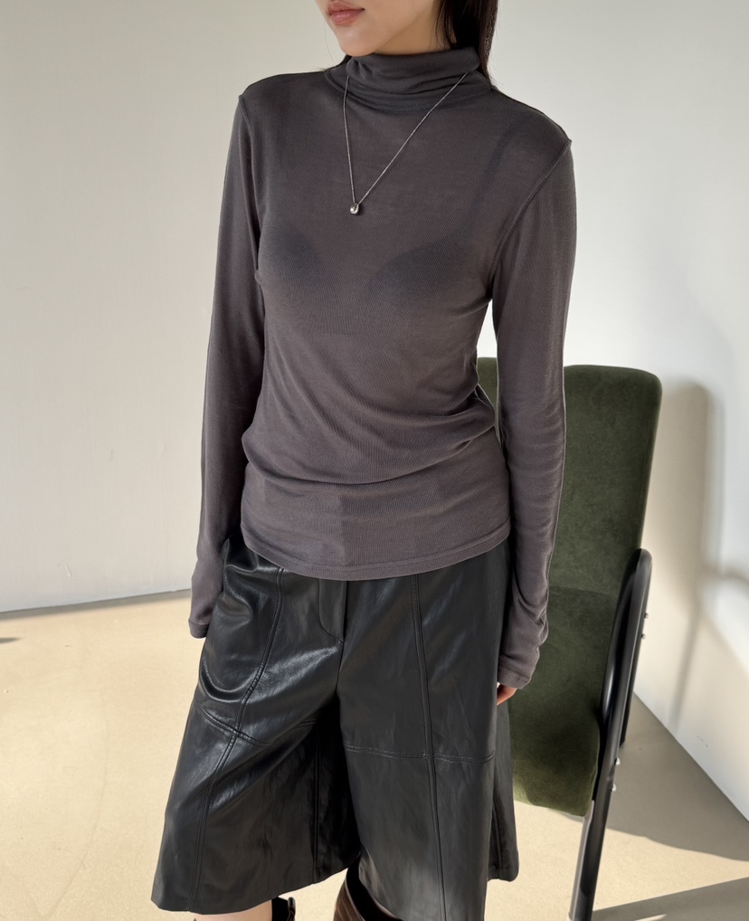 LE ETOILE韓國代購女裝新品真品人氣休閑熱賣長袖T恤高領Le etoile長袖T恤圖色1