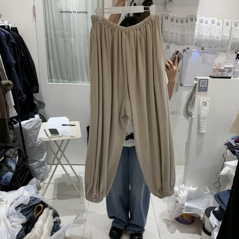 MONDAY TO SUNDAY東大門實拍女士新品真品人氣休閑褲褶皺MONDAY TO SUNDAY休閑褲
