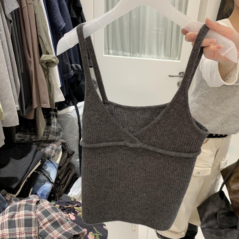 MONDAY TO SUNDAY東大門實拍女裝新品時尚吊帶背心露臍MONDAY TO SUNDAY吊帶/背心圖色3