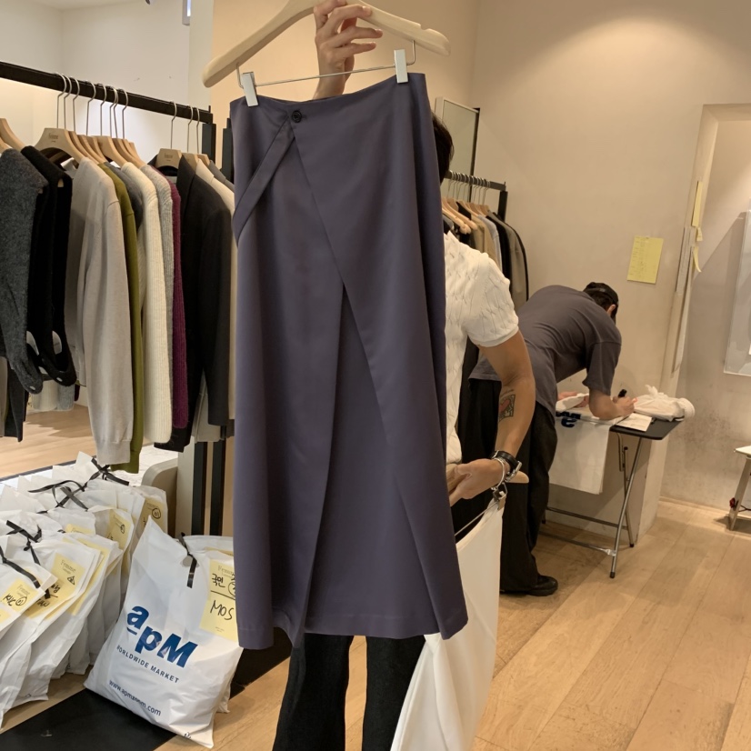 LA MAGIE FEMME東大門實拍女士新款熱賣真品半身裙中短裙Lamagie Femme半身裙/中短裙圖色2墨