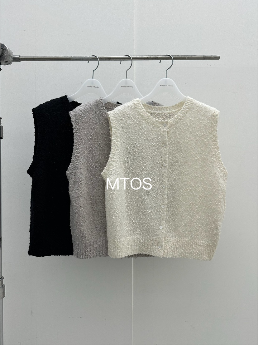 MONDAY TO SUNDAY東大門實拍女裝新品休閑推薦真品馬甲MONDAY TO SUNDAY馬甲