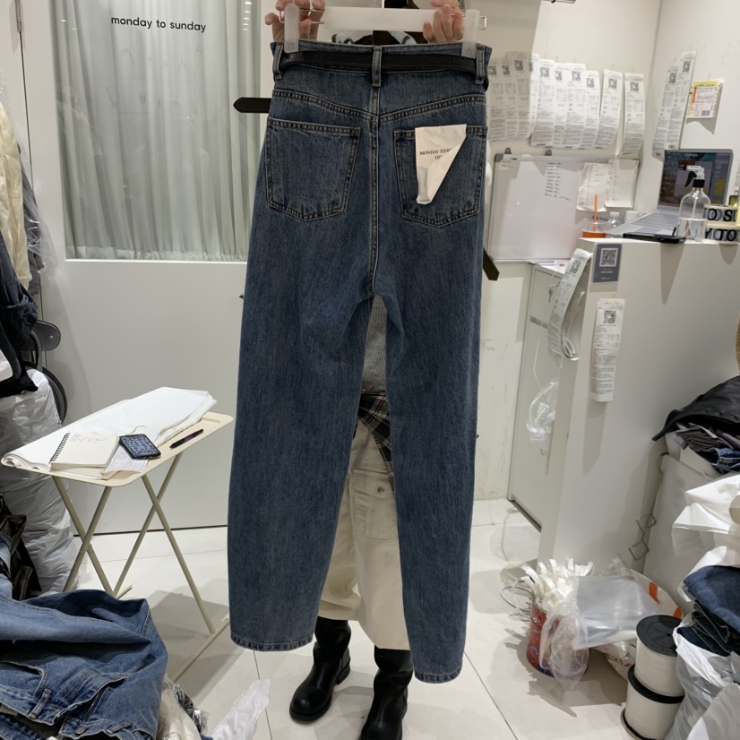 MONDAY TO SUNDAY韓國代購女士新款熱賣牛仔褲不含腰帶MONDAY TO SUNDAY牛仔褲