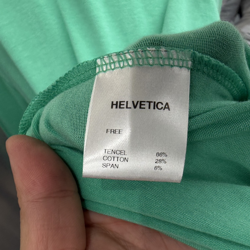 HELVETICA東大門實拍女裝新品休閑真品推薦時尚長袖T恤天絲HELVETICA長袖T恤