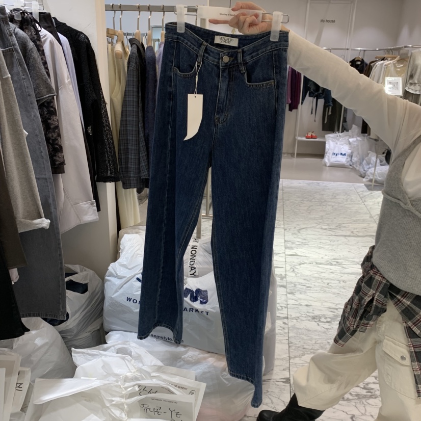 MONDAY TO SUNDAY韓國直郵女裝新款時尚真品休閑牛仔褲MONDAY TO SUNDAY牛仔褲圖色3