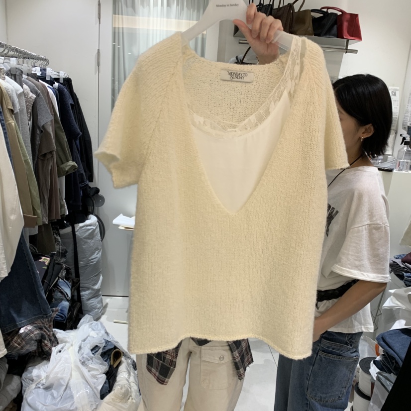 MONDAY TO SUNDAY韓國代購女士新款人氣真品T恤不含內搭MONDAY TO SUNDAYT恤圖色1