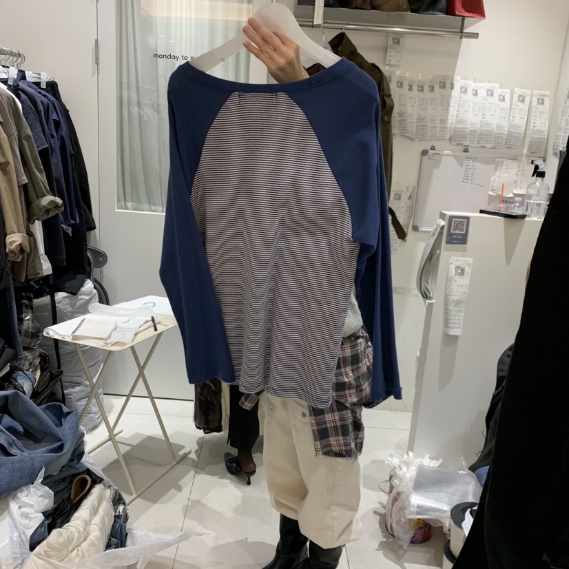 MONDAY TO SUNDAY東大門實拍女裝新品真品時尚推薦長袖T恤MONDAY TO SUNDAY長袖T恤