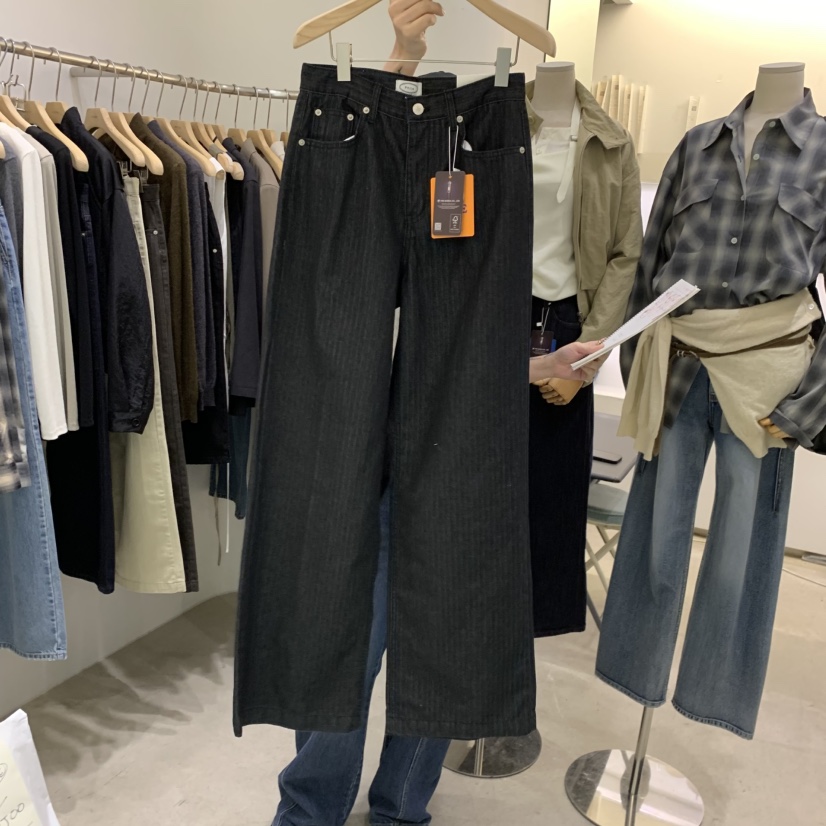 PHILO韓國代購女裝新款熱賣人氣真品推薦時尚休閑牛仔褲PHILO牛仔褲圖色1墨