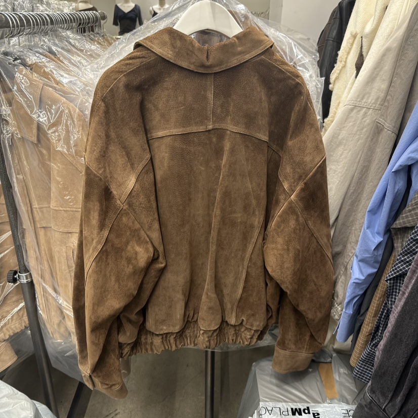 HELVETICA東大門實拍女裝新品推薦人氣熱賣時尚夾克絨面革HELVETICA夾克