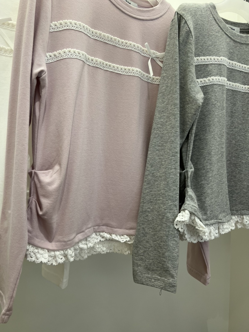 BE&amp;BE韓國代購女士新款時尚人氣休閑熱賣長袖T恤絲帶BE&be長袖T恤