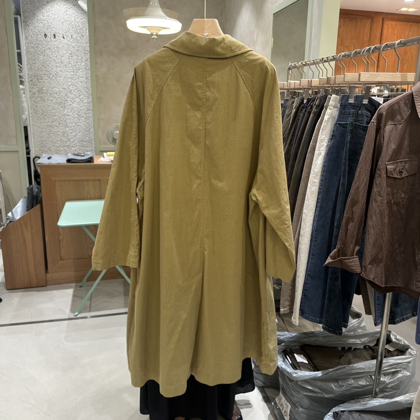 DELI JENNY韓國直郵女士新品真品休閑推薦時尚熱賣長款風衣DELI JENNY長款風衣