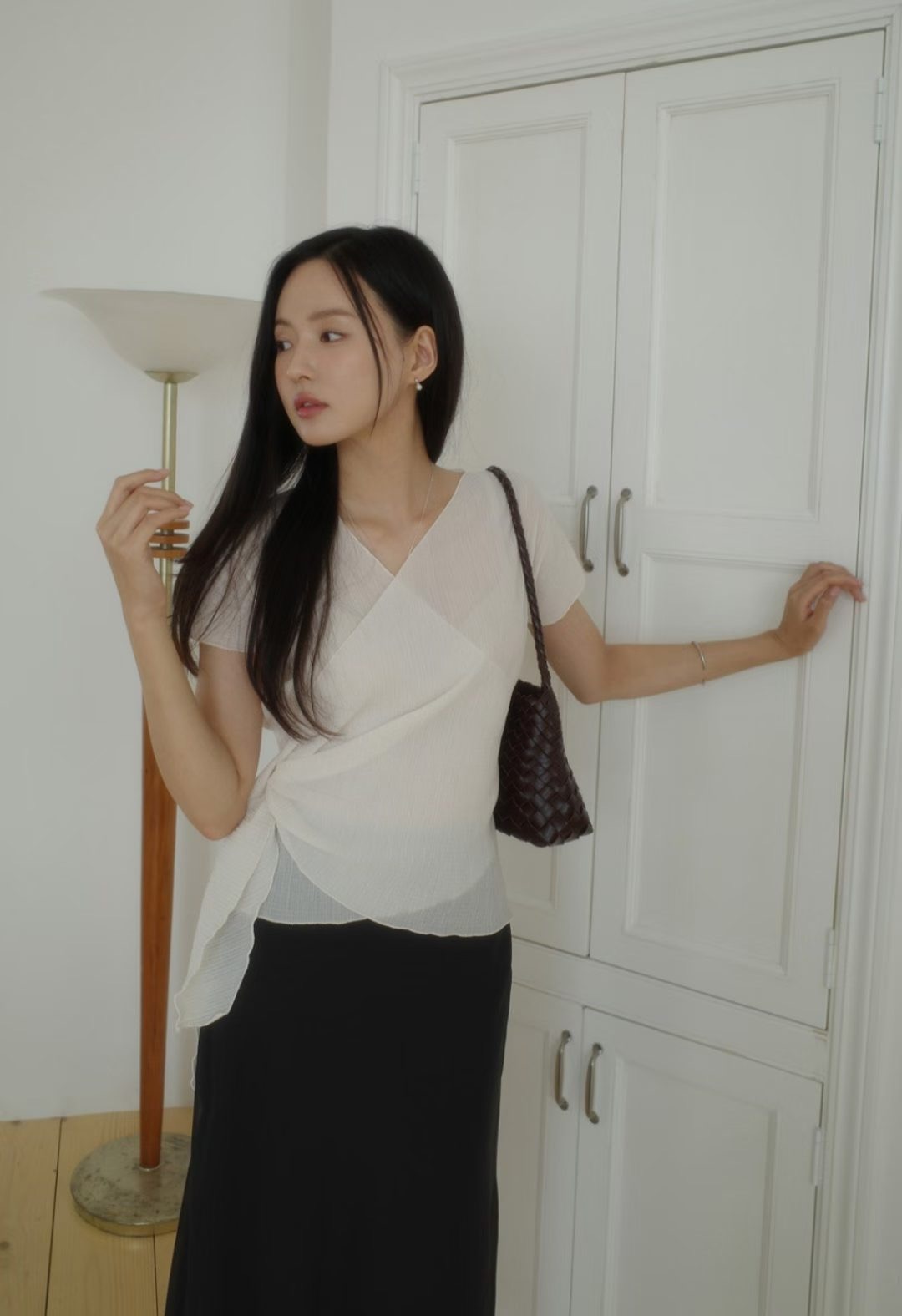 LOVE AND PEARLS韓國代購女士新品時尚真品推薦襯衫蕾絲衫LOVE AND PEARLS襯衫/蕾絲衫