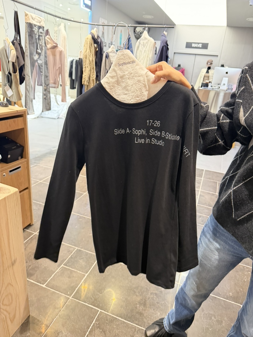 SOPHISTICATE東大門代購女士新款熱賣推薦休閑真品長袖T恤SOPHISTICATE長袖T恤圖色3Blue