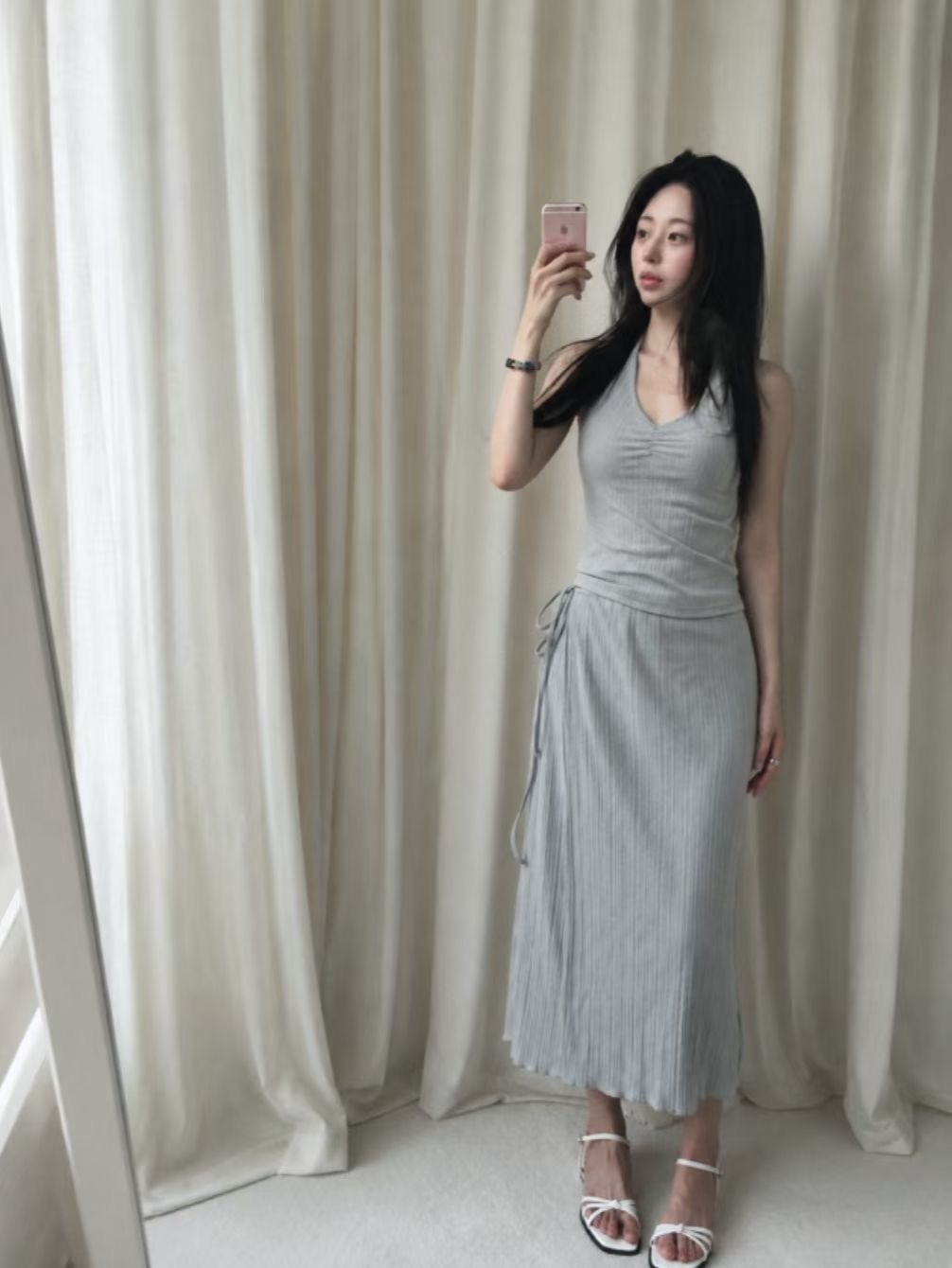LOVE AND PEARLS韓國代購女裝新款熱賣時尚休閑人氣套裝LOVE AND PEARLS套裝圖色3