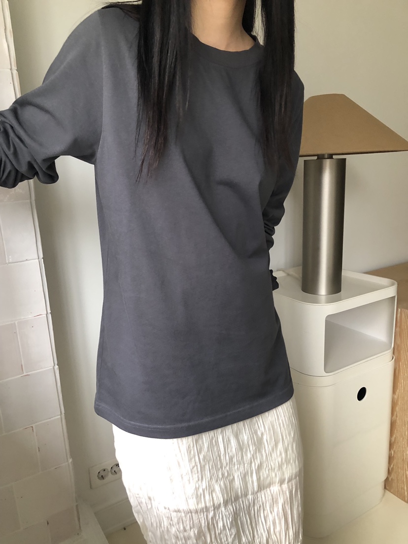 NOPROBLEM韓國代購女裝新品熱賣時尚人氣真品休閑長袖T恤NOPROBLEM長袖T恤