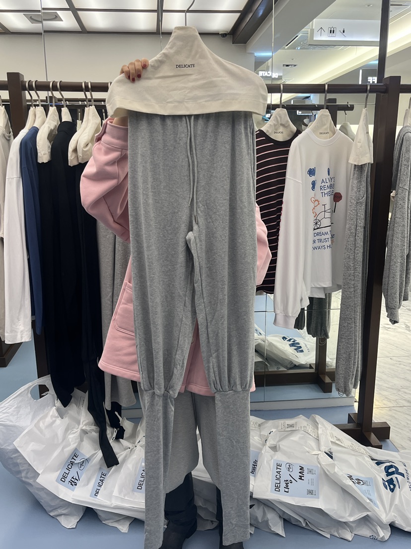 DELICATE東大門實拍女裝新款真品推薦人氣休閑休閑褲保暖DELICATE休閑褲圖色1