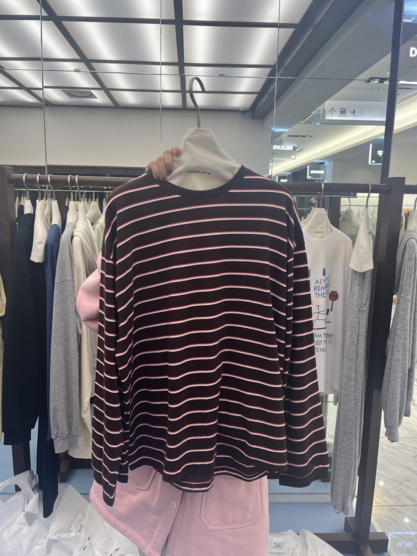 DELICATE東大門代購女士新品人氣休閑真品時尚熱賣長袖T恤DELICATE長袖T恤圖色2