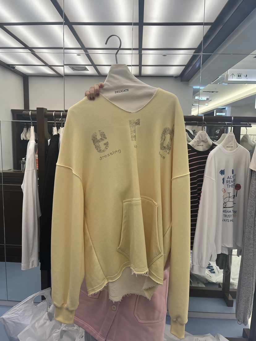DELICATE韓國代購女裝新款真品推薦人氣熱賣休閑時尚衛衣DELICATE衛衣圖色1