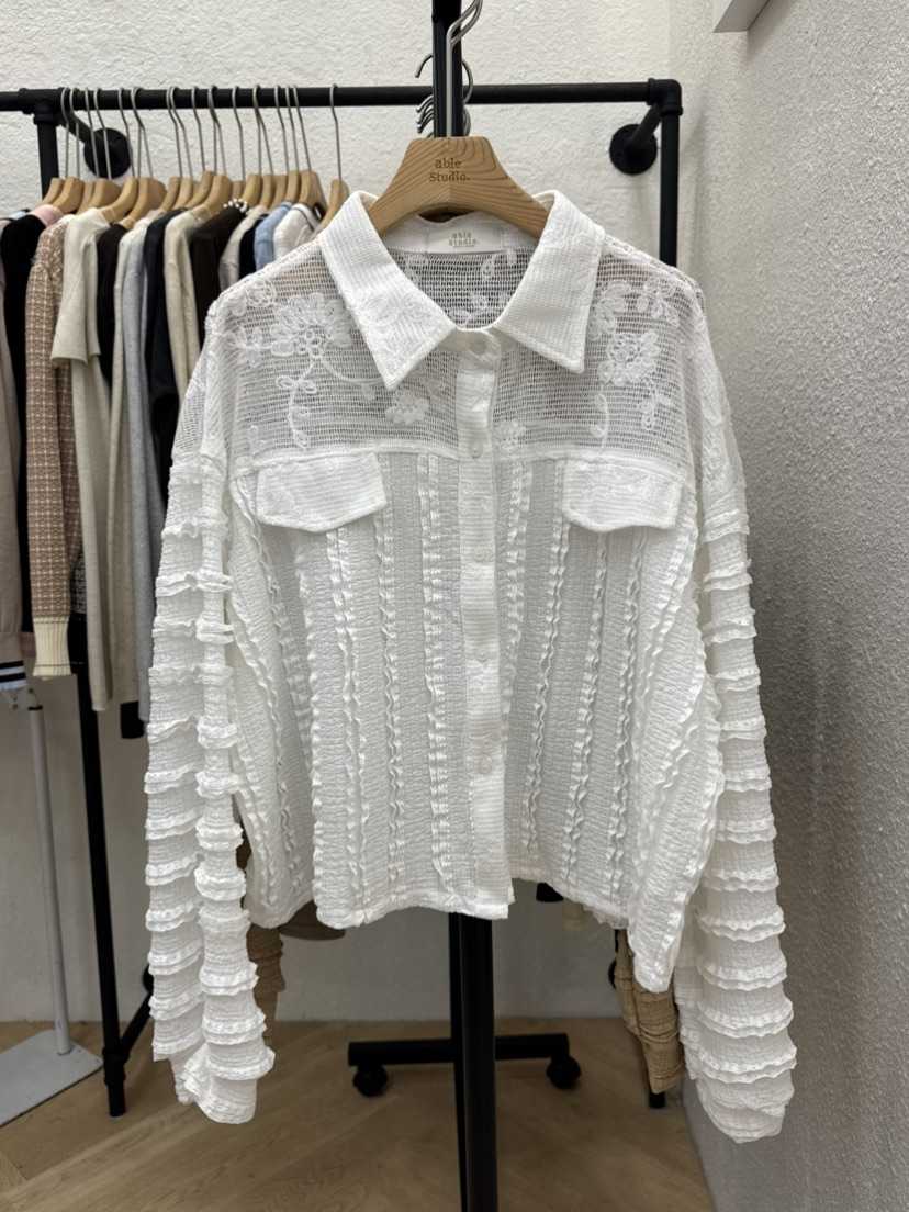 ABLESTUDIO東大門實拍女士新品人氣真品推薦休閑襯衫蕾絲衫ABLESTUDIO襯衫/蕾絲衫圖色2