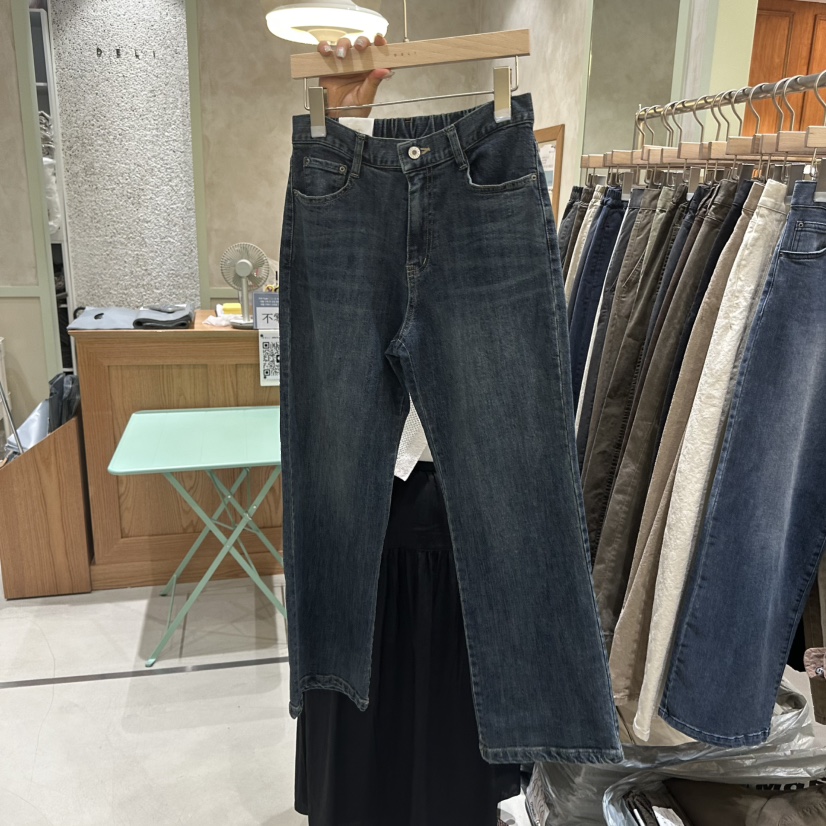DELI JENNY韓國代購女裝新款時尚真品推薦熱賣人氣牛仔褲DELI JENNY牛仔褲圖色1