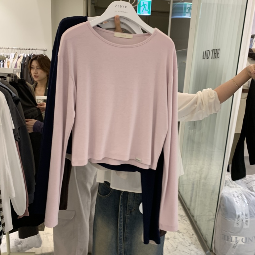 VENIR-A東大門代購女士新款熱賣休閑時尚推薦真品長袖T恤VENIR-A長袖T恤圖色3