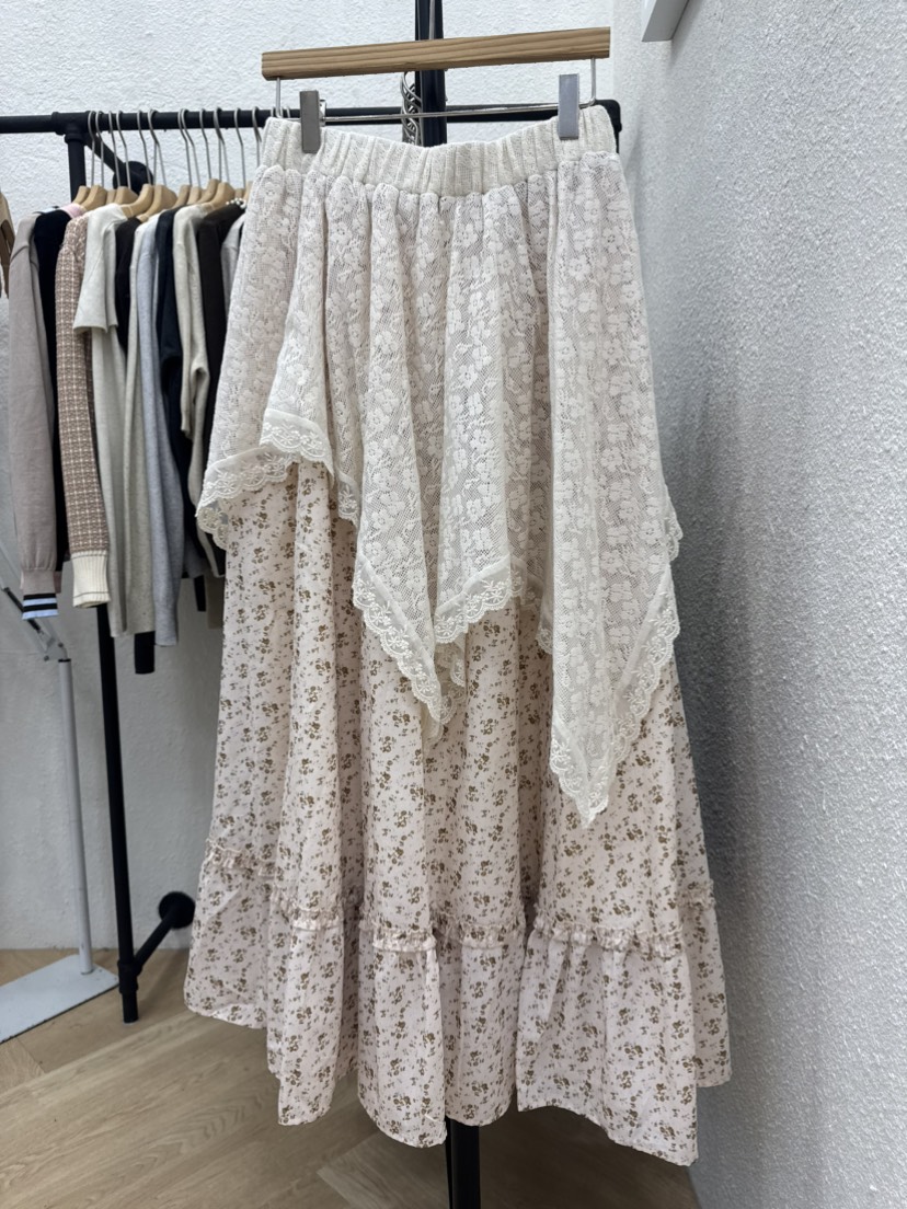 ABLESTUDIO東大門實拍女士新品人氣真品休閑推薦長裙蕾絲ABLESTUDIO長裙