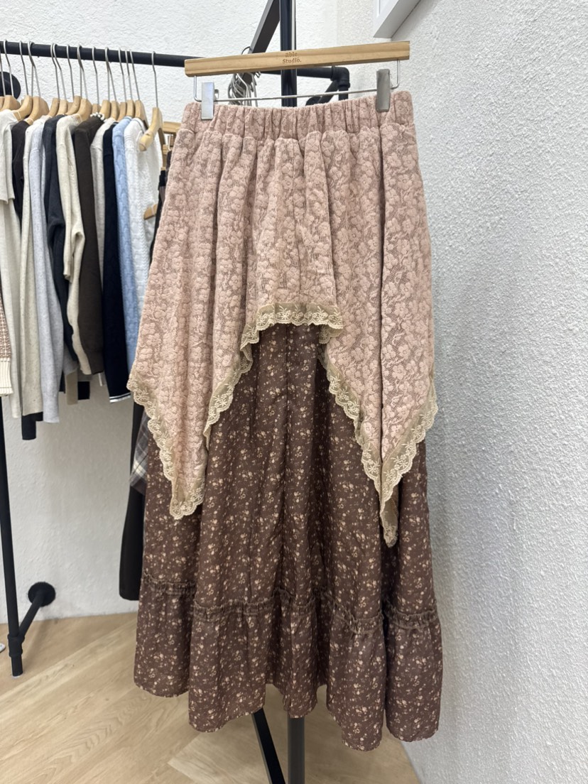 ABLESTUDIO東大門實拍女士新品人氣真品休閑推薦長裙蕾絲ABLESTUDIO長裙圖色2