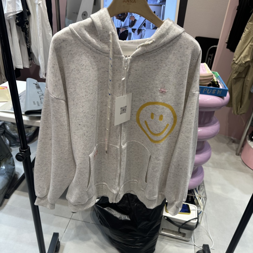 ANNA-P韓國代購女裝新品休閑人氣時尚真品熱賣衛衣拉鏈棉ROOKIE BUD-P衛衣圖色1